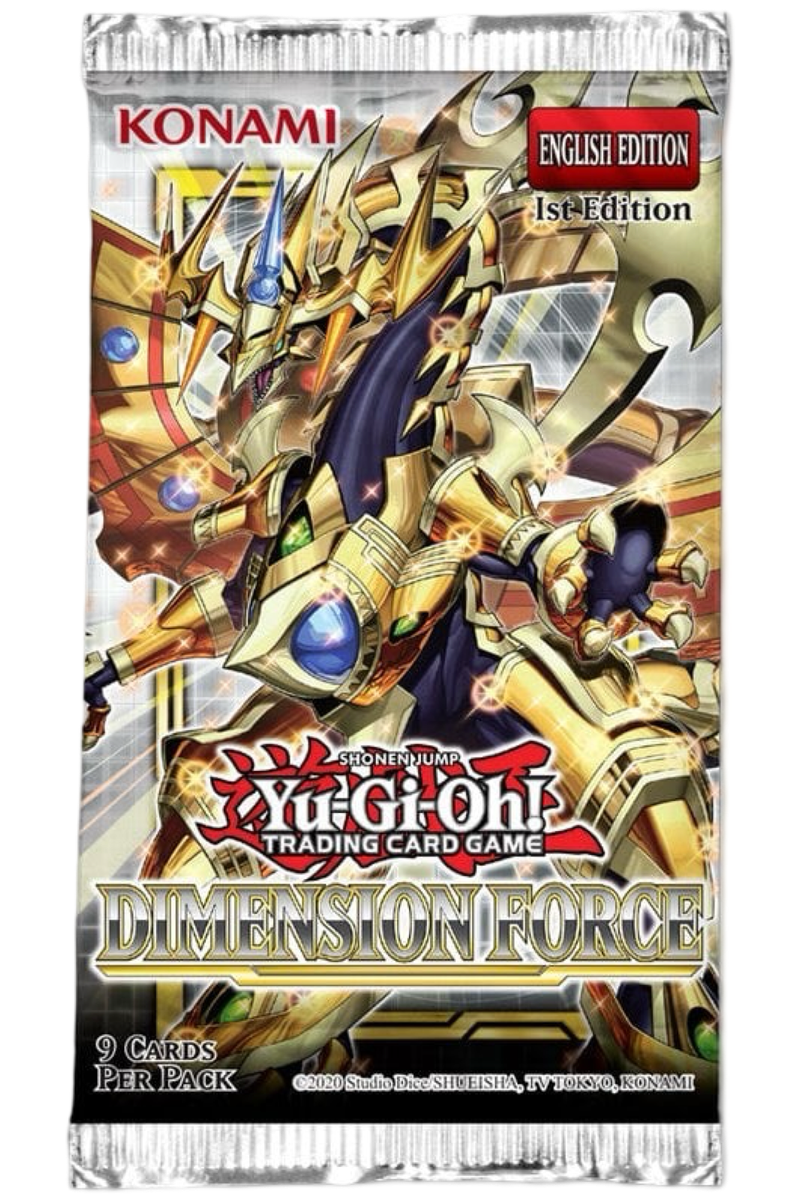 2022 YuGiOh! Dimension Force 1st Edition Booster Pack