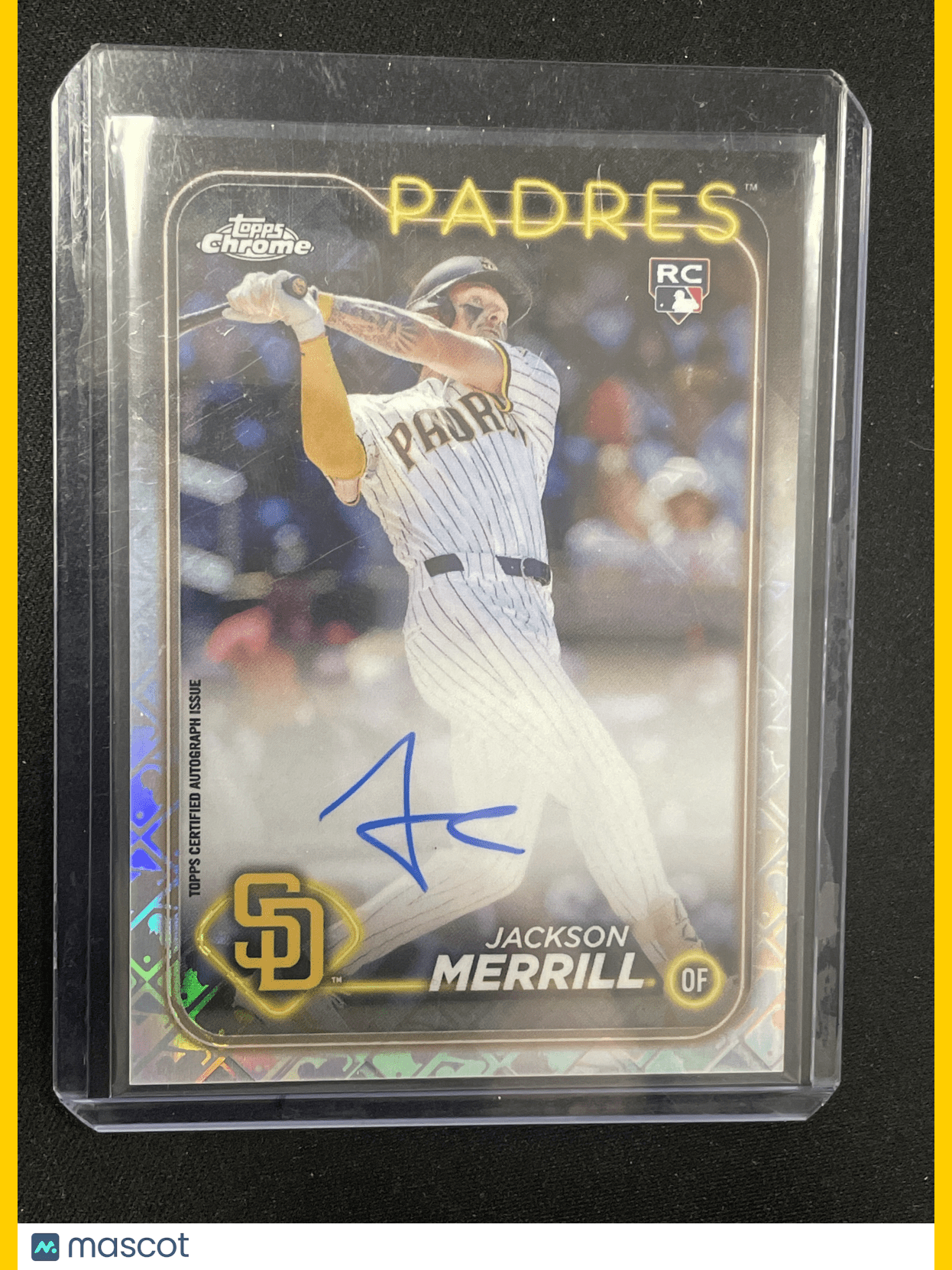 2023 Topps Chrome Logofractor Baseball Jackson Merrill Autograph RC