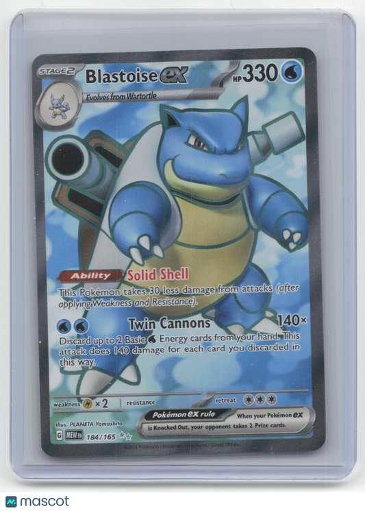 2023 Pokemon TCG Blastoise EX Pokemon 151 #184/165