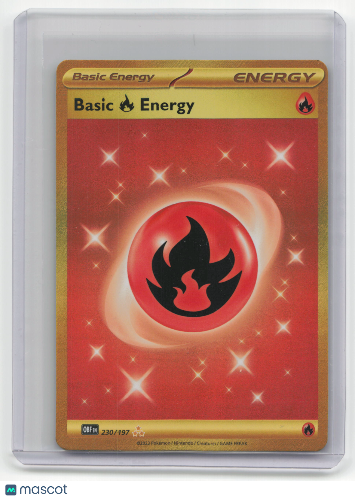 2022 Pokemon Basic Energy Scarlet & Violet - Obsidian Flames #230/197