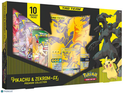 2021 Pokemon Sun & Moon Pikachu & Zekrom GX Premium Collection Box