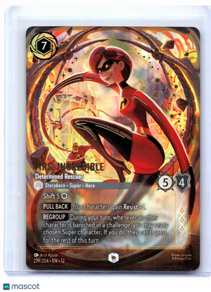 2026 Lorcana—Mrs. Incredible - Determined Rescuer #239 Wilds Unknown—Enchanted