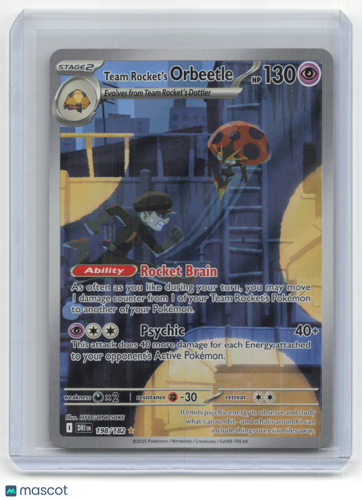 2025 Pokemon TCG Team Rocket's Orbeetle Destined Rivals #198/182