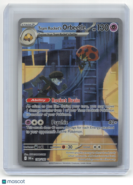 2025 Pokemon TCG Team Rocket's Orbeetle Destined Rivals #198/182