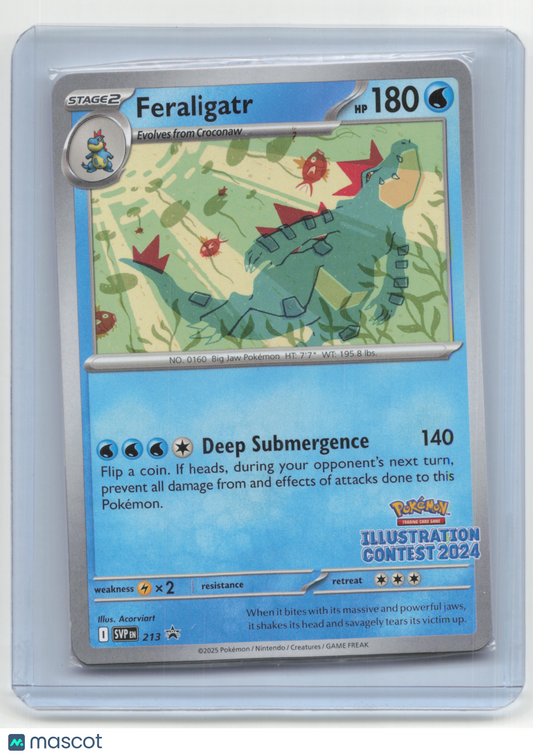 2024 Pokemon Feraligatr Illustration Contest Promo #213