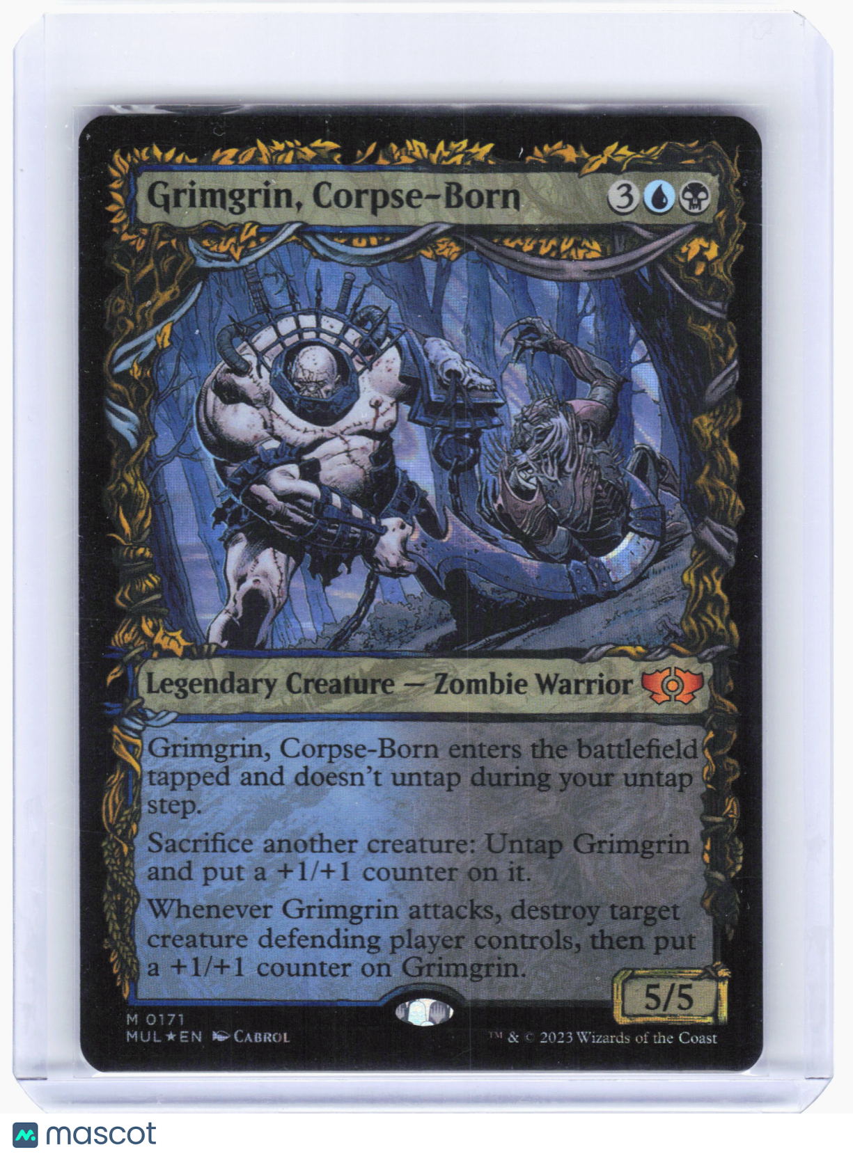 2023 Magic: The Gathering—Grimgrin, Corpse-Born #0171 MUL—Mythic Halo Foil