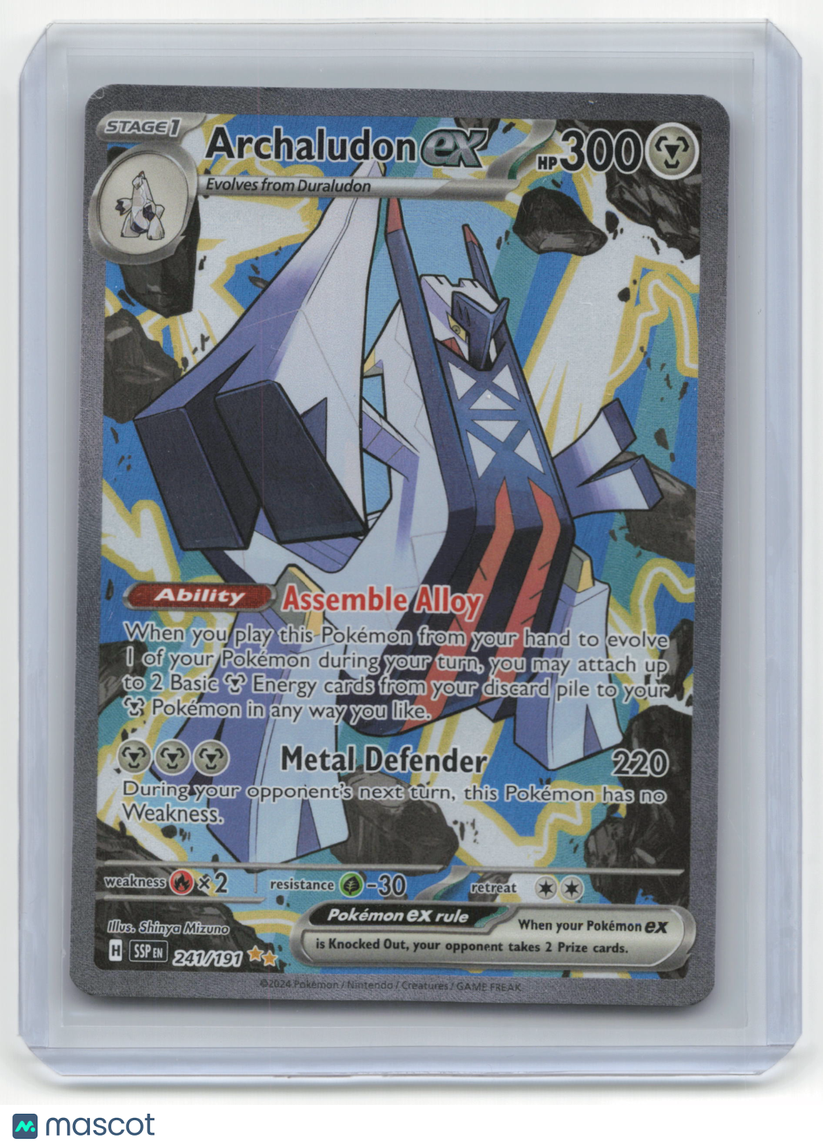 2024 Pokemon Archaludon ex Surging Sparks #241/191