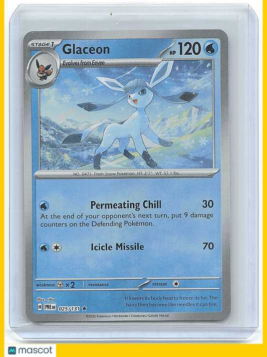 2016 Pokemon Glaceon #025/131 Masterball