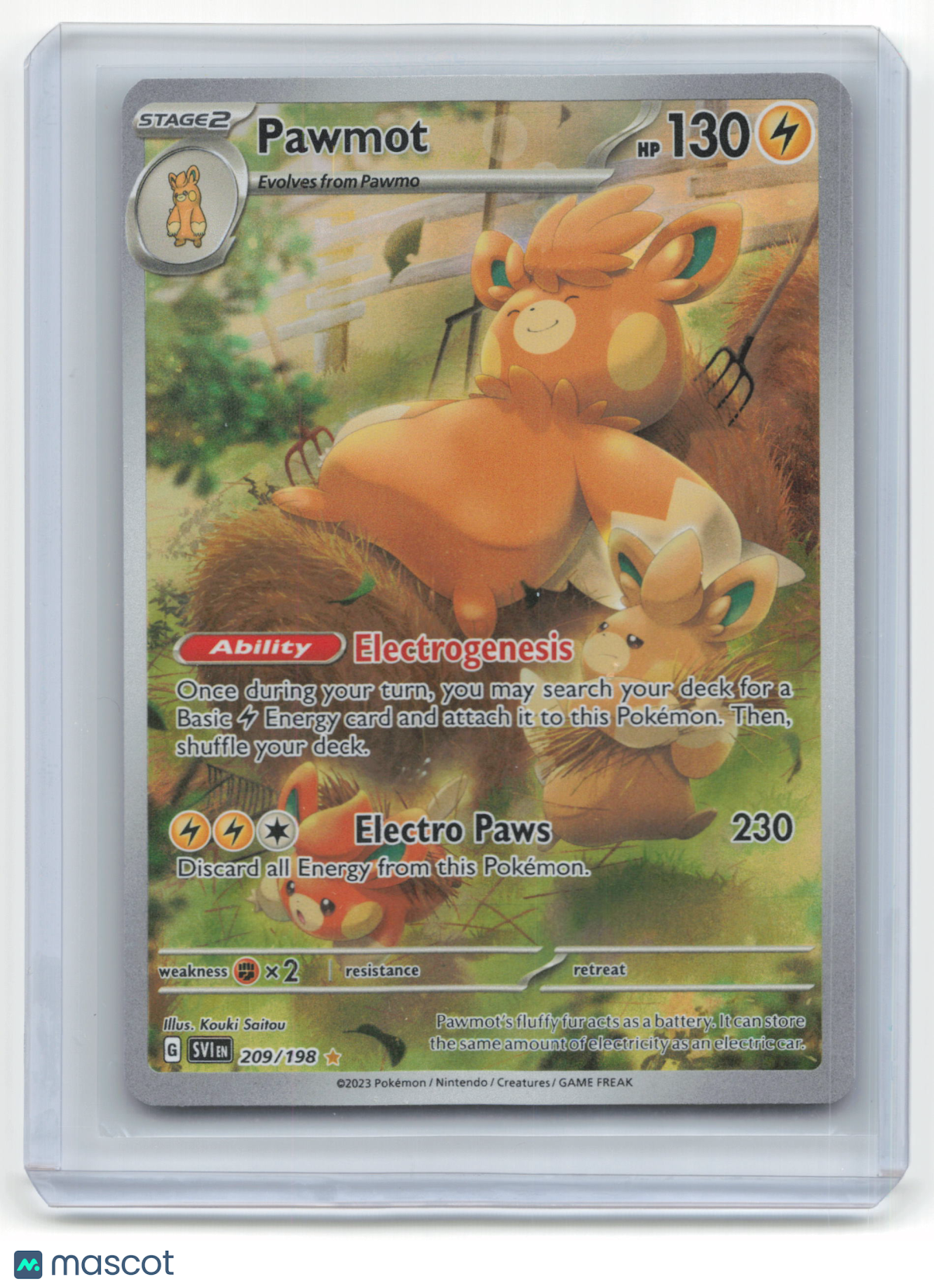 2023 Pokemon TCG Pawmo Scarlet & Violet #209/198