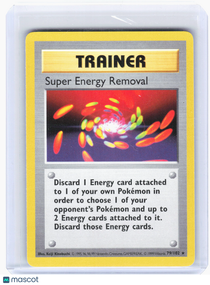 1999 Pokemon—Super Energy Removal #79/102 Base Set (Shadowless)—[Lightly Played]