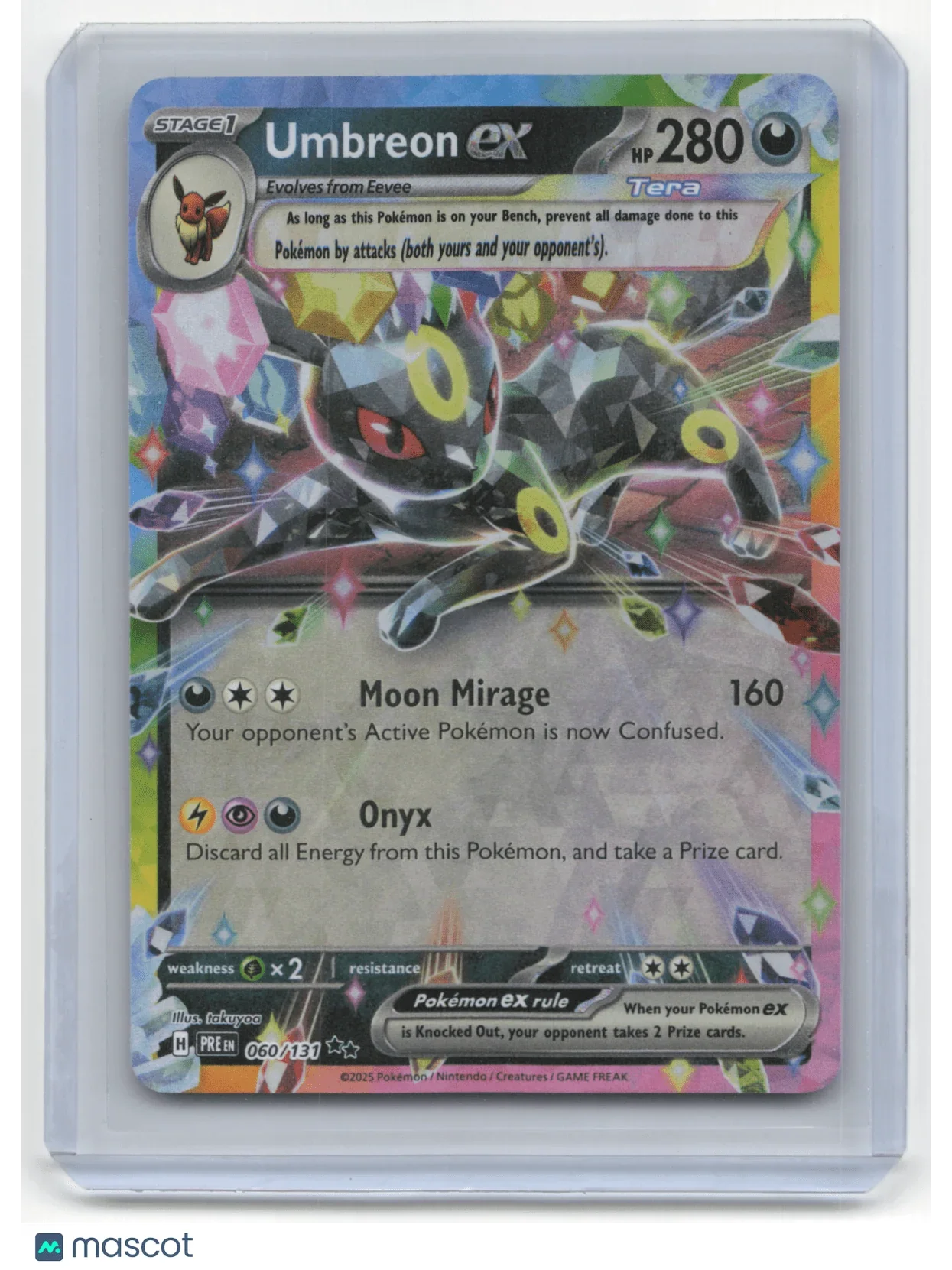 2025 Pokemon TCG Umbreon EX Prismatic Evolutions #060/131 - Papa Joey's Collectibles