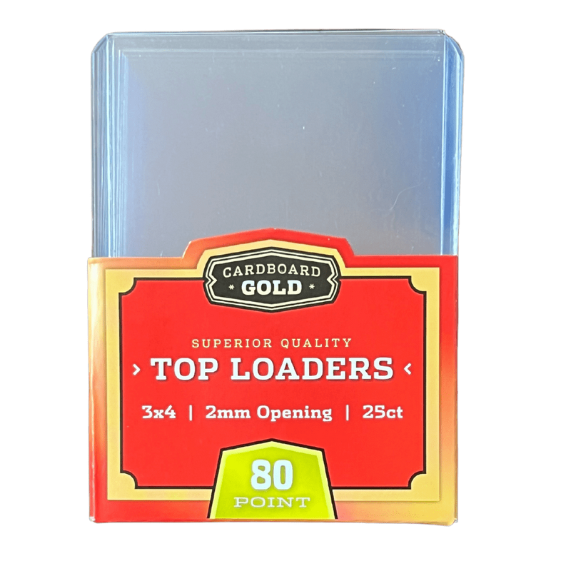 Cardboard Gold Standard 80 Pt. Clear 3" x 4" Toploader 25 ct.