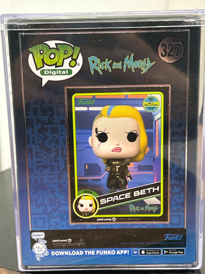 Funko Rick & Morty Space Beth #327 (VG, W/ Protector) NFT Release 5000 PCS