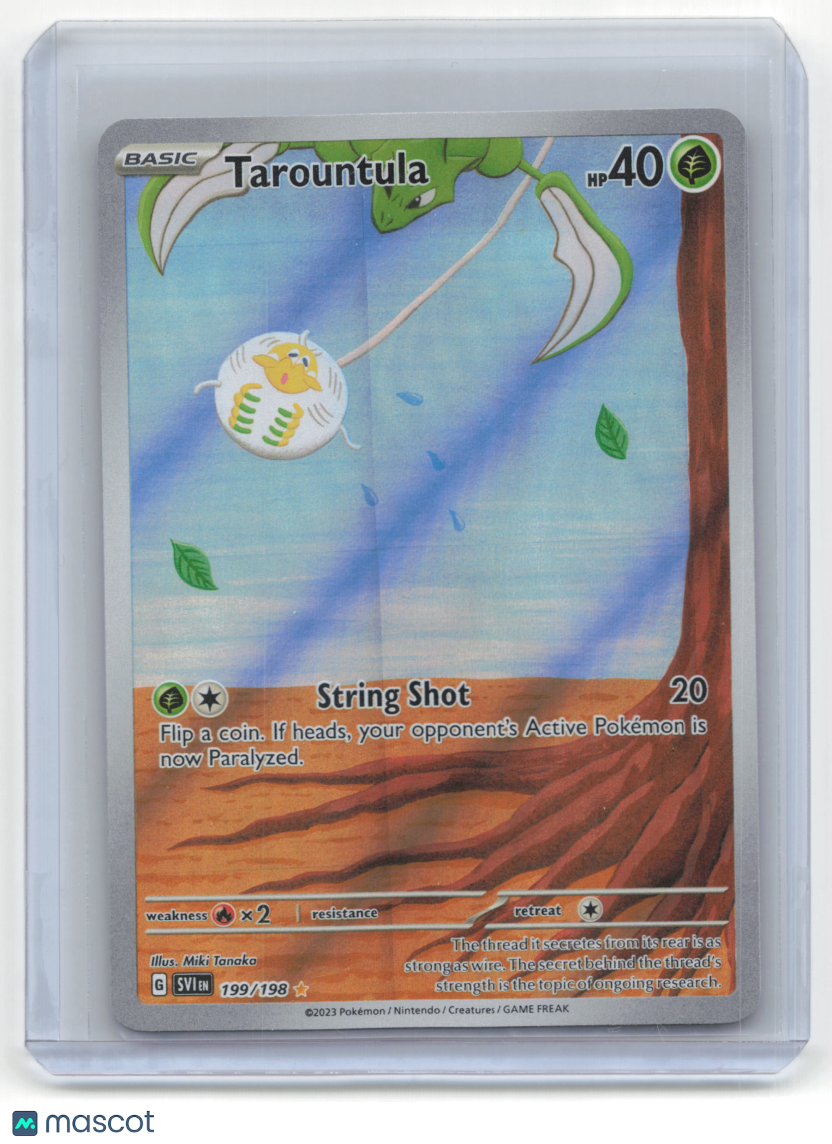 2023 Pokemon Tarountula Scarlet & Violet #199/198 Near Mint