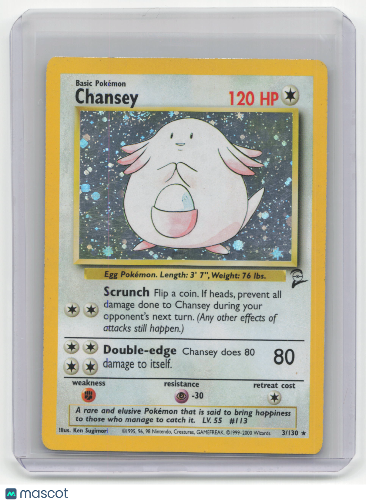 Pokemon TCG Chansey 1999 Pokemon Base Set #3/130