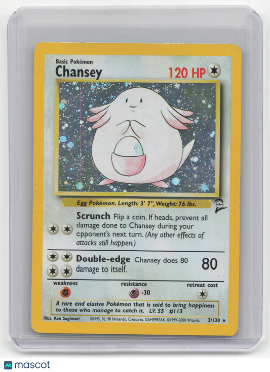 Pokemon TCG Chansey 1999 Pokemon Base Set #3/130