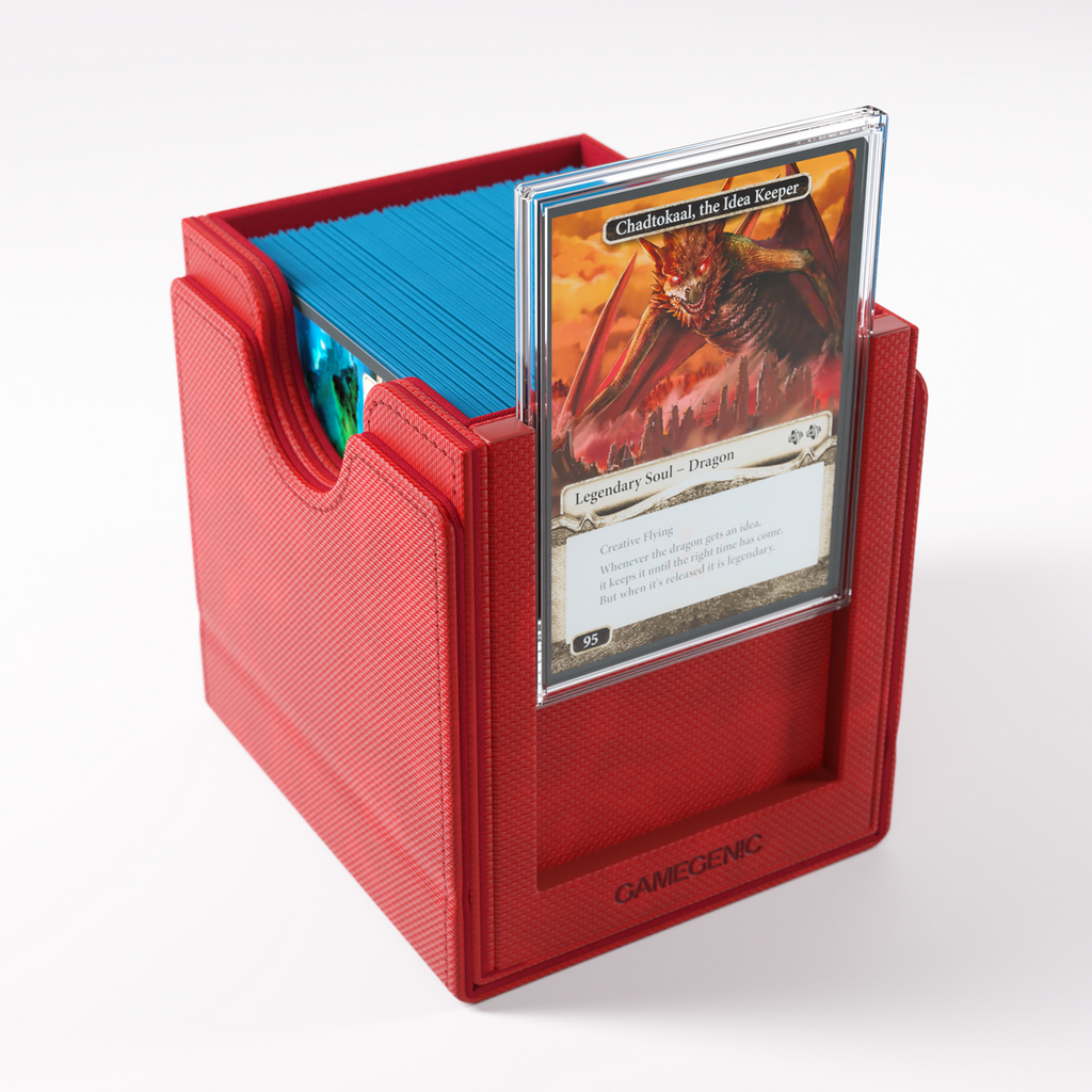 Gamegenic Sidekick Pro 100+ XL Convertible Red Deck Box - Papa Joey's Collectibles