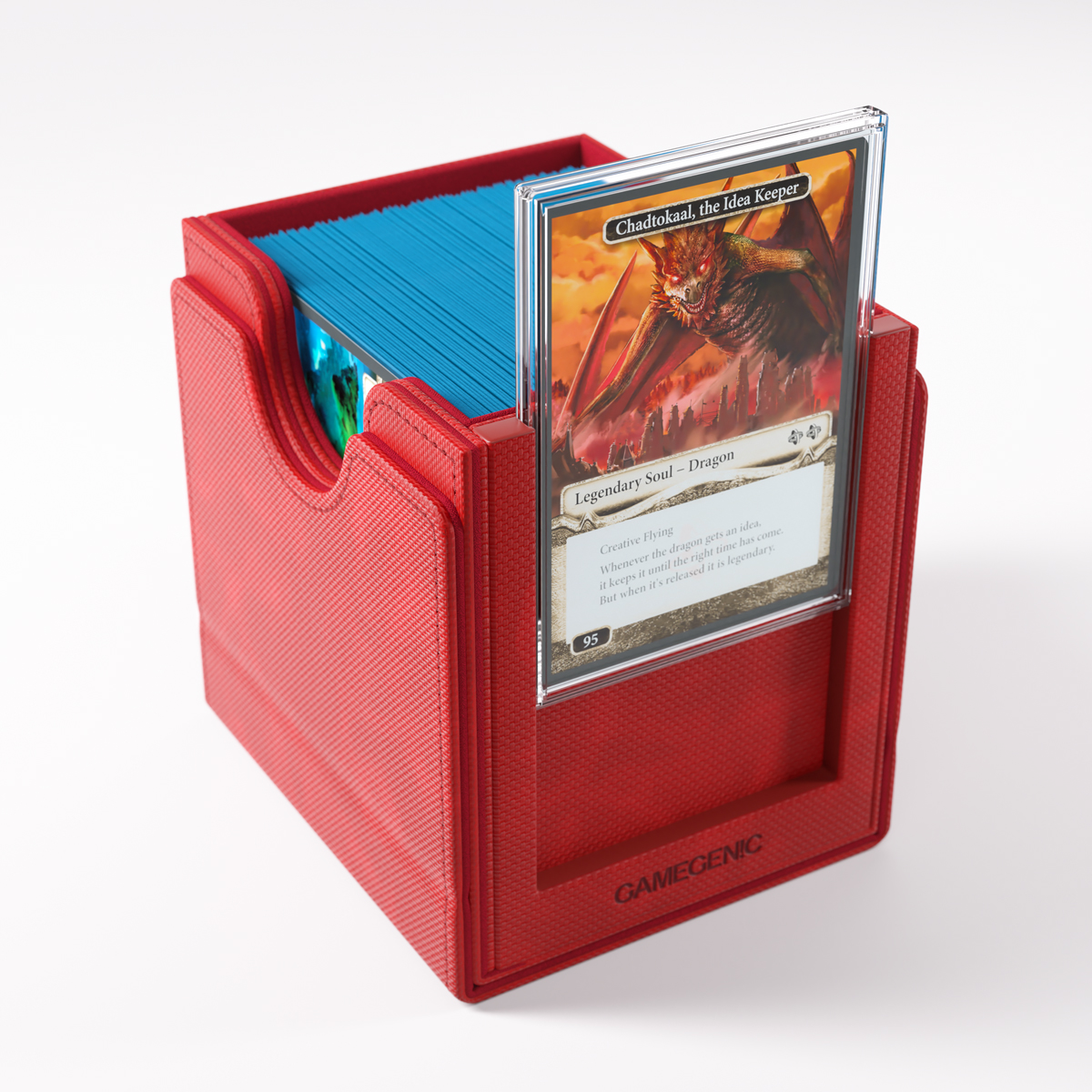 Gamegenic Sidekick Pro 100+ XL Convertible Red Deck Box - Papa Joey's Collectibles