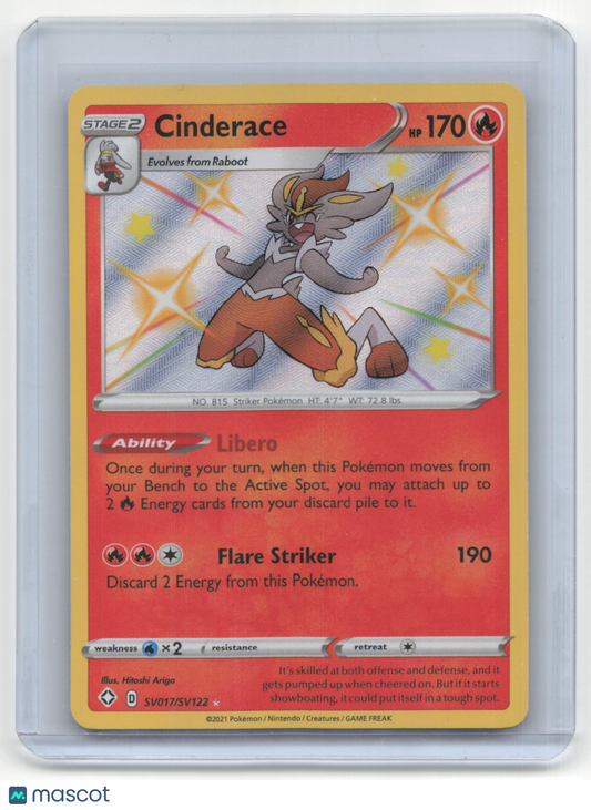 2021 Pokemon Cinderace Shining Fates #SV017/SV122