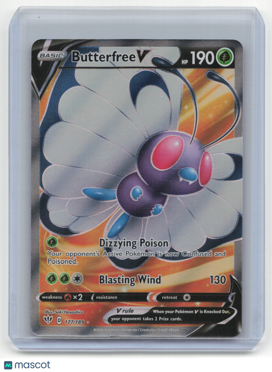 2020 Pokemon TCG Butterfree V Darkness Ablaze #177/189