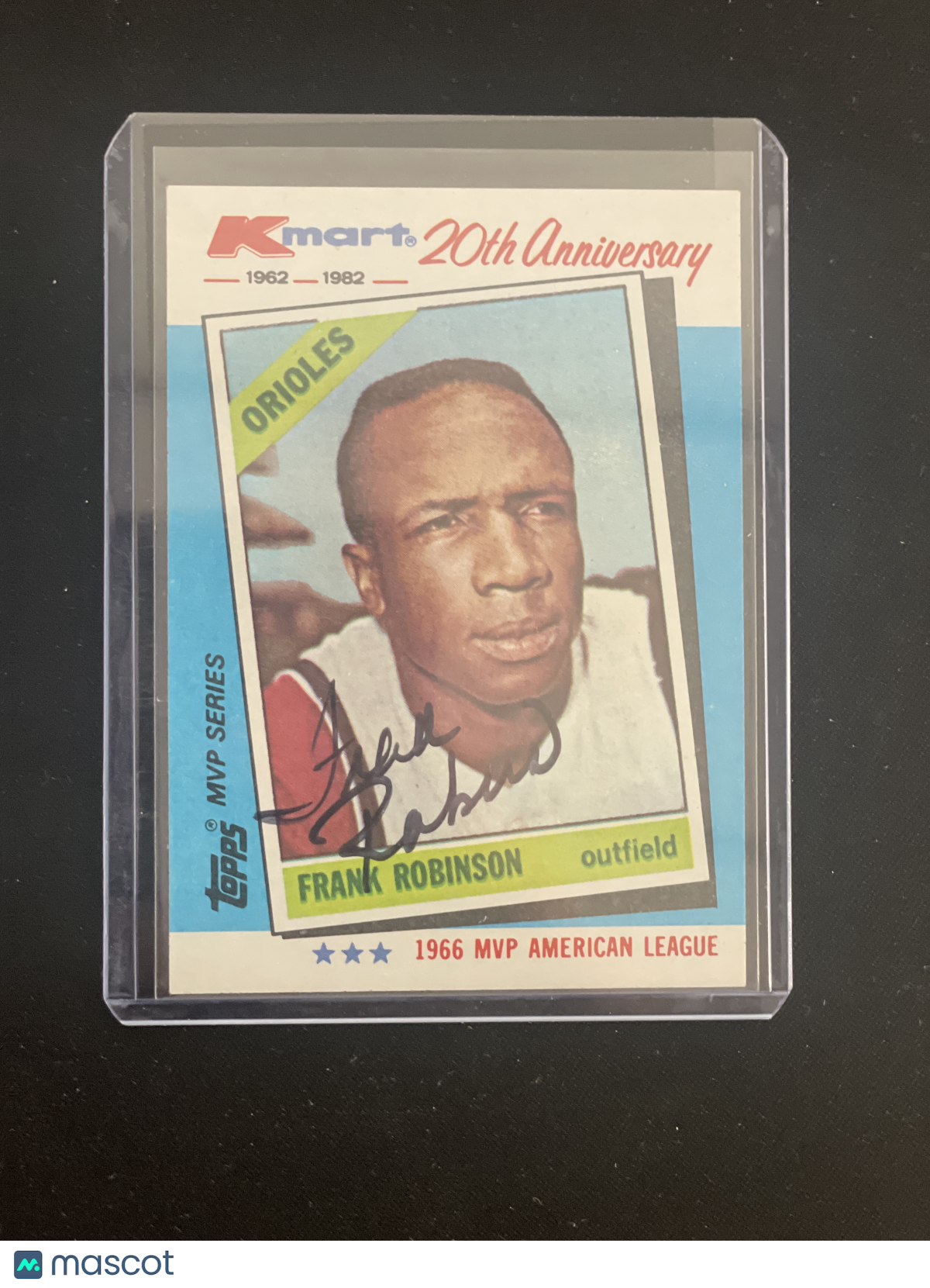 1982 K-Mart Baseball Frank Robinson Autograph w/COA #9