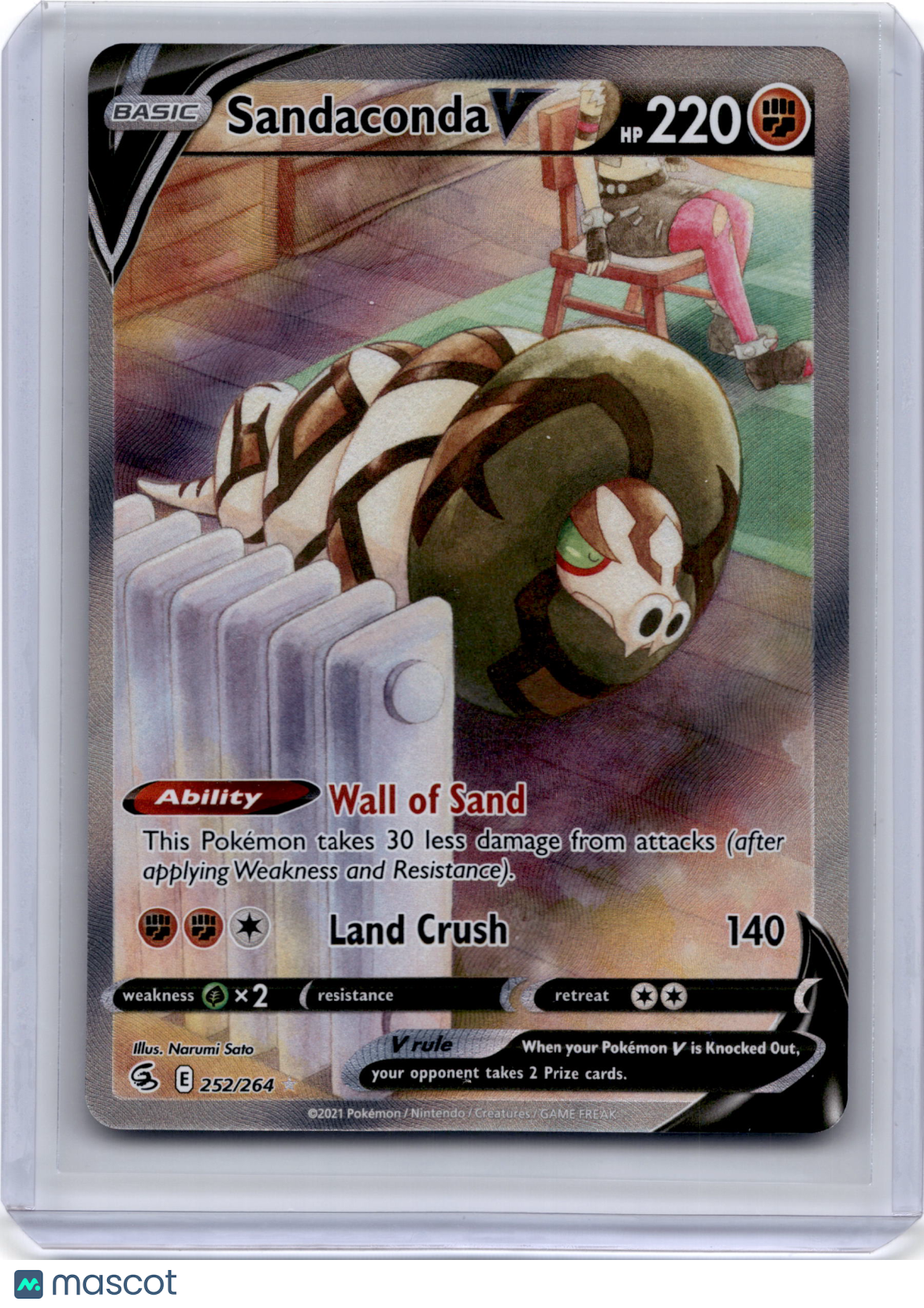 2021 Pokemon Sandaconda V Fusion Strike #252/264