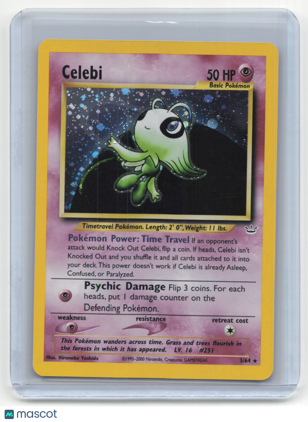 2000 Pokemon TCG Celebi Neo Revelation #3/64 Holo