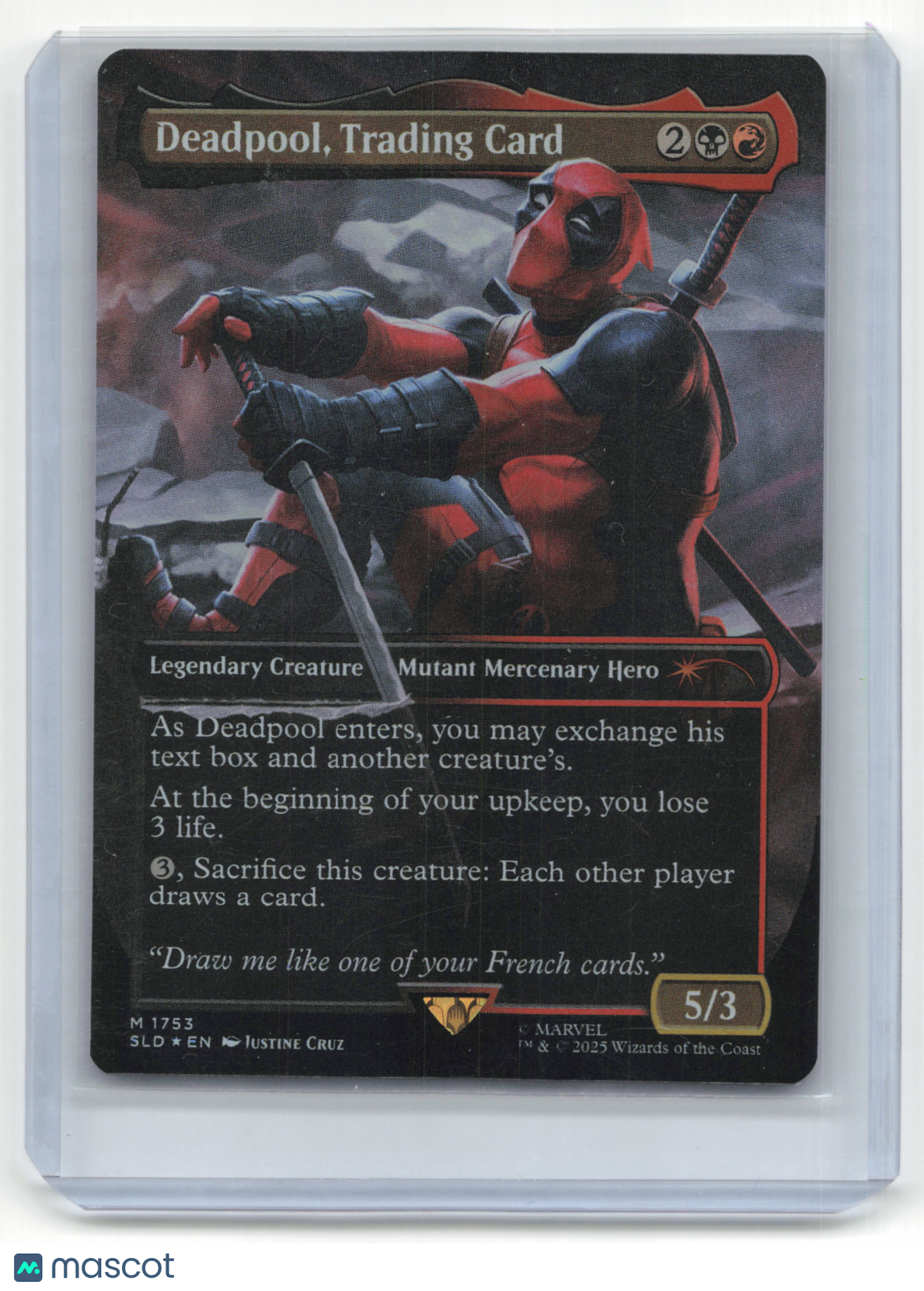 2025 Magic: The Gathering Deadpool Secret Lair Drop: Marvel #M 1753 Foil
