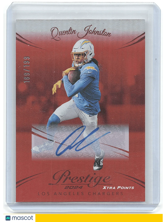 2024 Panini Prestige Xtra Points Football Quentin Johnston 661/681 #166 - Papa Joey's Collectibles