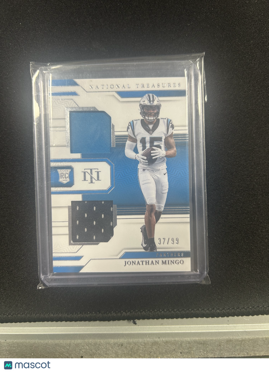 2023 Panini National Treasures Football Jonathan Mingo Relic /99