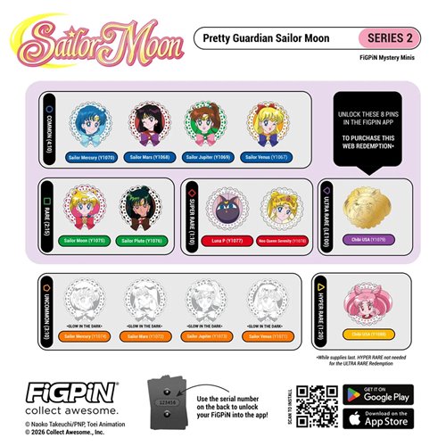 Sailor Moon Figpin Series 2 Mystery Minis