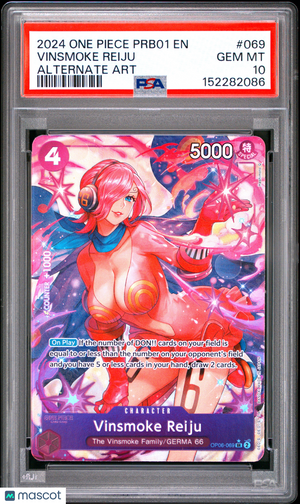 2024 One Piece—Vinsmoke Reiju (Alt Art) #OP06-069 Wings of the Captain—SR PSA 10