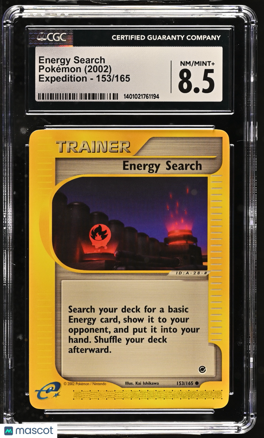2002 Pokémon Energy Search Expedition #153/165 CGC 8.5