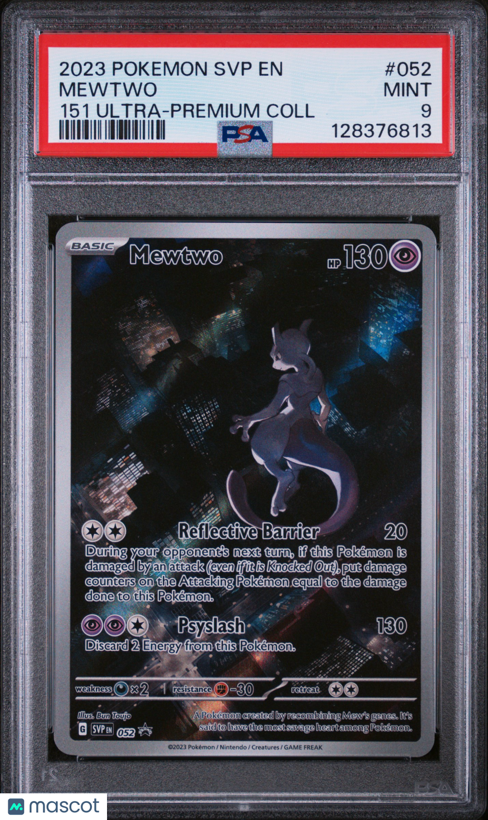 2023 Pokemon—Mewtwo #52 Scarlet & Violet Promo—Black Star Promo English PSA 9
