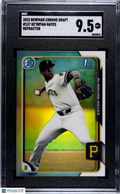2015 Bowman Chrome Draft Baseball—Ke'bryan Hayes #137 Refractor —SGC 9.5