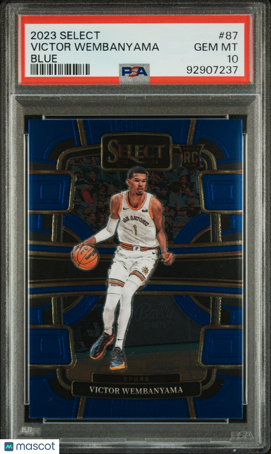 2023 Panini Select Victor Wembanyama #87 Blue PSA 10