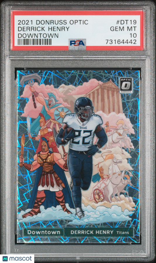 2021 Panini Donruss Optic Downtown Derrick Henry #DT19 PSA 10
