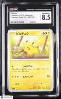 2023 Pokemon—Pikachu #025/165 Pokemon Card 151—Common Nonholo Japanese CGC 8.5