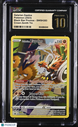 2023 Pokemon—Galarian Zapdos #SWSH283 Sword & Shield—Black Star Promo CGC 10