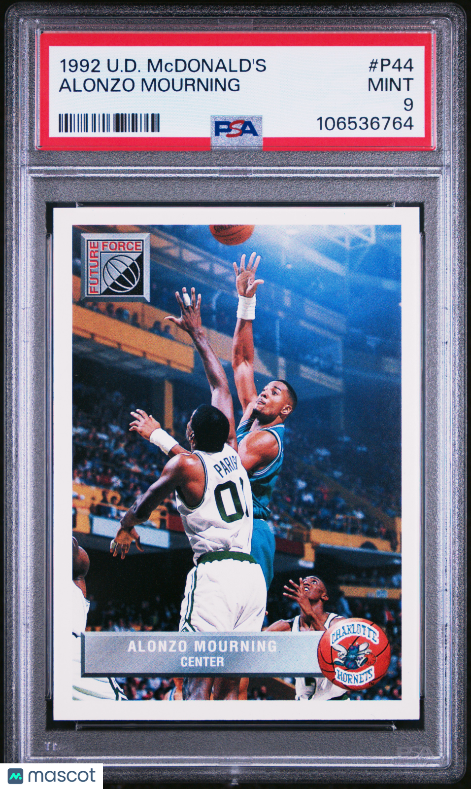 1992 Upper Deck Mcdonald's Basketball Alonzo Mourning #P44 PSA 9 - Papa Joey's Collectibles