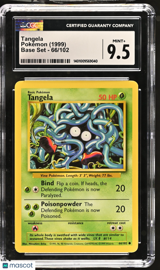 1999 Pokémon Tangela Base Set #66/102 CGC 9.5