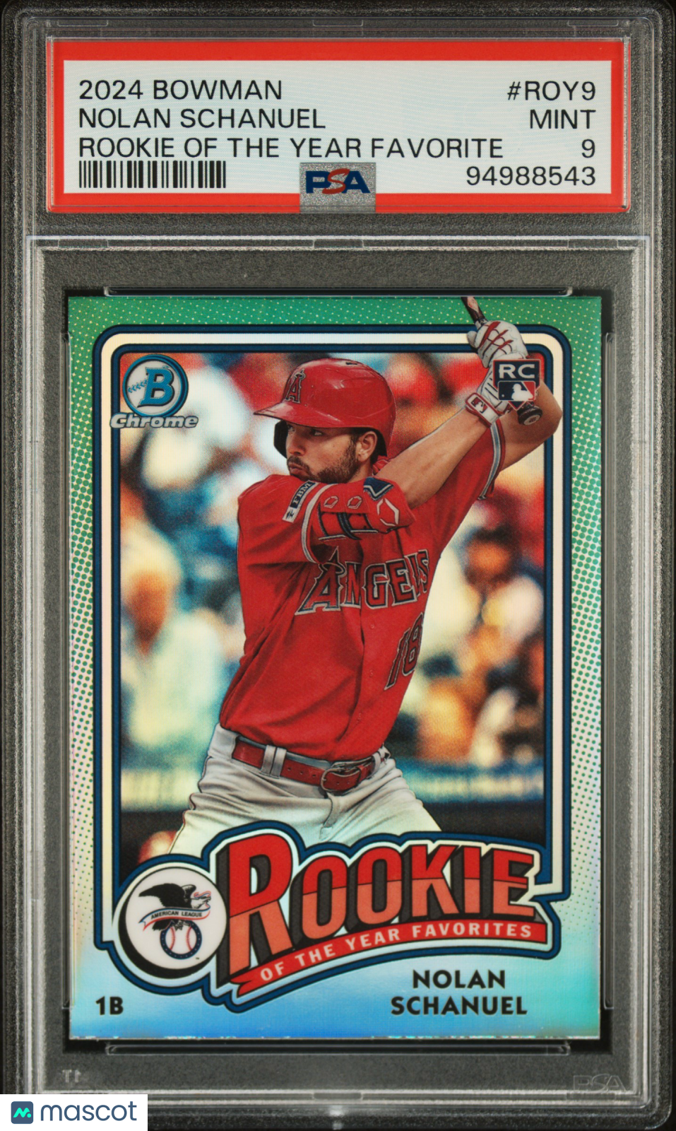 2024 Bowman Rookie Of The Year Favorites Baseball—Nolan Schanuel #ROY9 —PSA 9