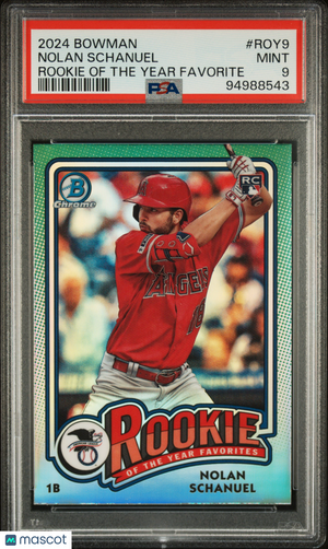 2024 Bowman Rookie Of The Year Favorites Baseball—Nolan Schanuel #ROY9 —PSA 9
