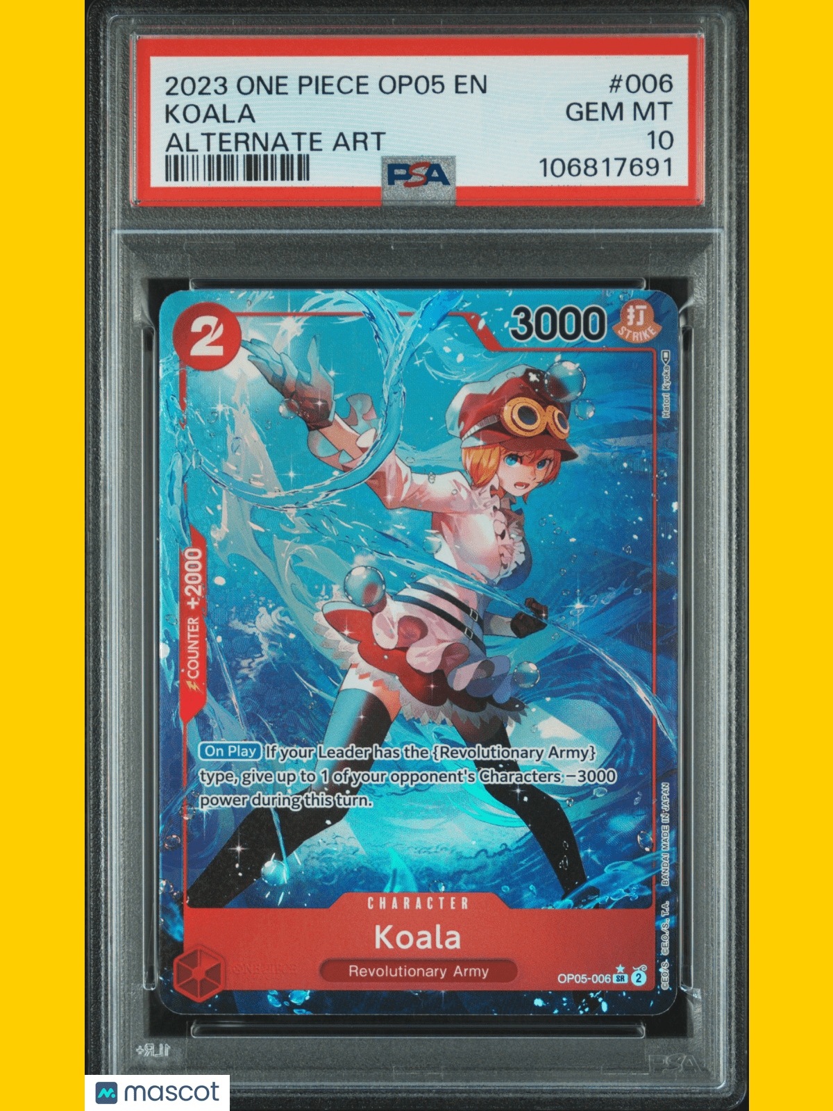 2023 One Piece CCG Koala Awakening Of The New Era #006 PSA 10