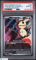 2026 Pokemon—Team Rocket's Mimikyu #238/217 ASC—Illustration Rare Holo PSA 10