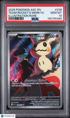 2026 Pokemon—Team Rocket's Mimikyu #238/217 ASC—Illustration Rare Holo PSA 10
