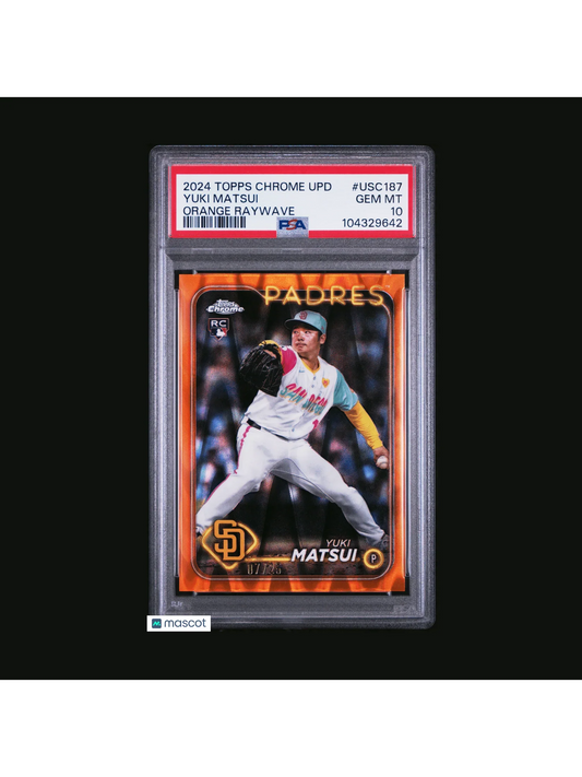2024 Topps Chrome Update Baseball Yuki Matsui 07/25 #USC187 PSA 10 - Papa Joey's Collectibles
