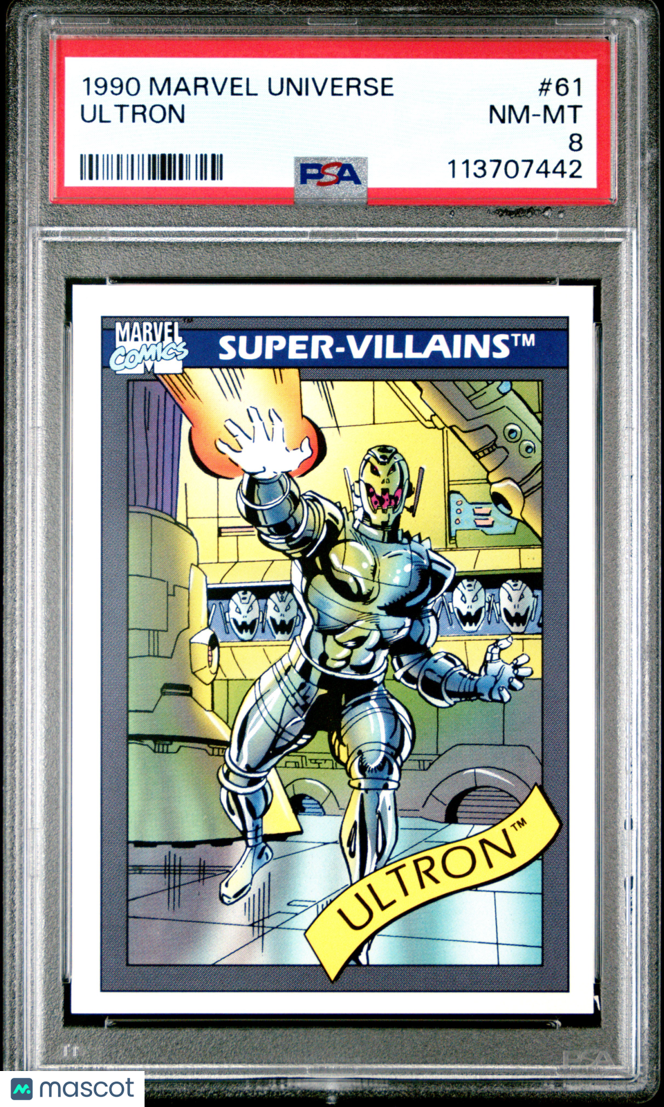 1990 Marvel Universe N/A Ultron #61 PSA 8