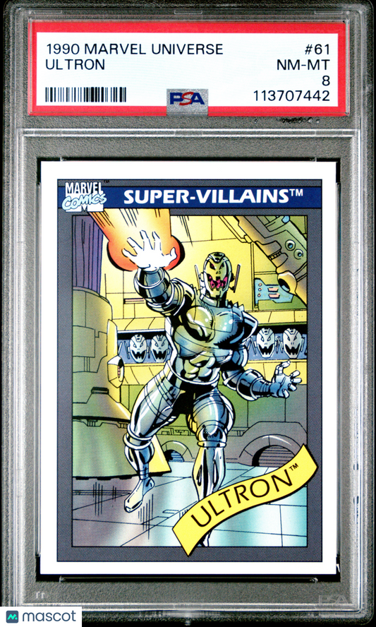 1990 Marvel Universe N/A Ultron #61 PSA 8