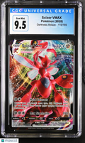 2020 Pokemon—Scizor VMAX #119/189 Darkness Ablaze—Ultra Rare Holo CGC 9.5